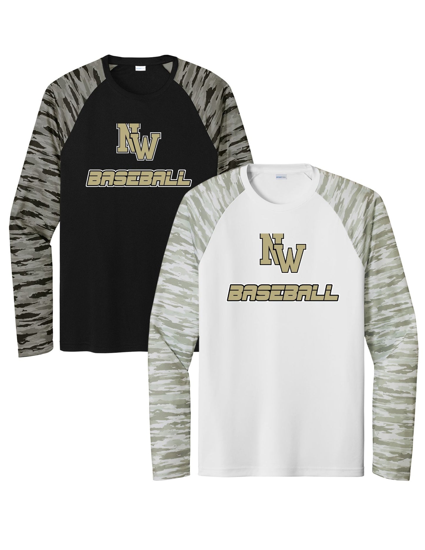 Sport-Tek Drift Camo Colorblock Long Sleeve Tee