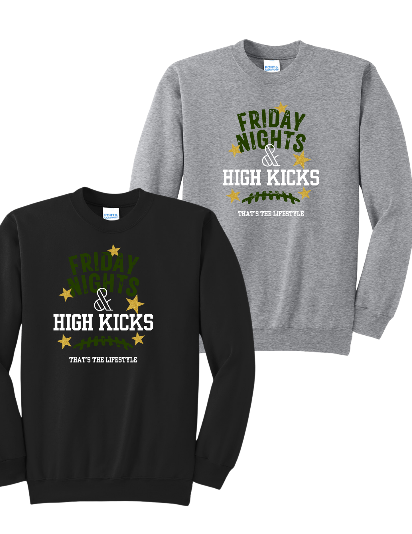 “Friday Nights & High Kicks” Crewneck Sweatshirt