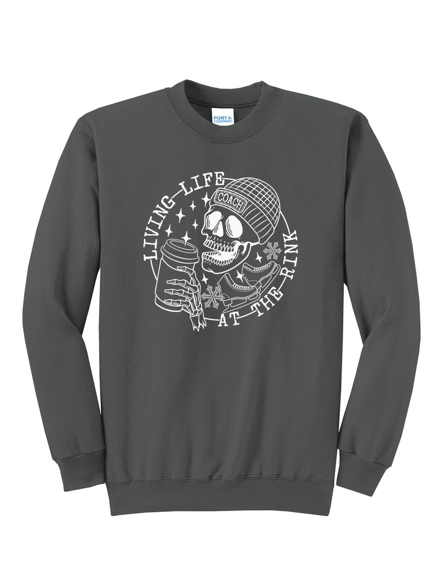 Living Life at the Rink Crewneck Sweatshirt