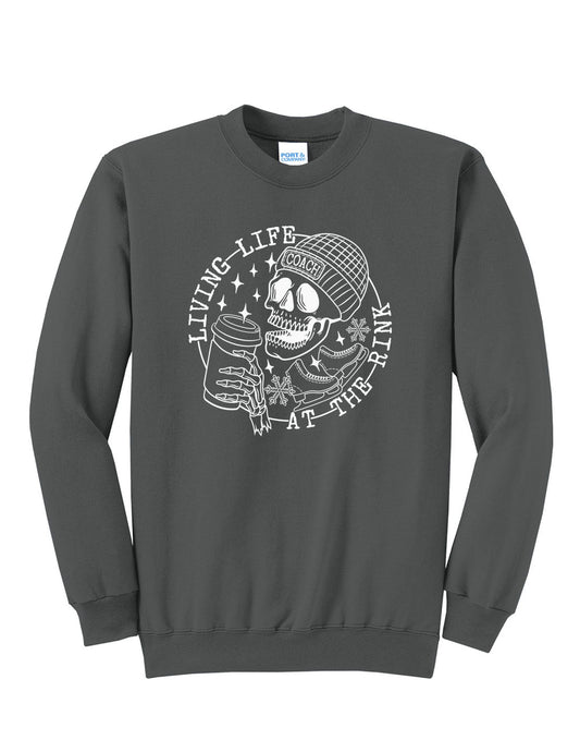 Living Life at the Rink Crewneck Sweatshirt