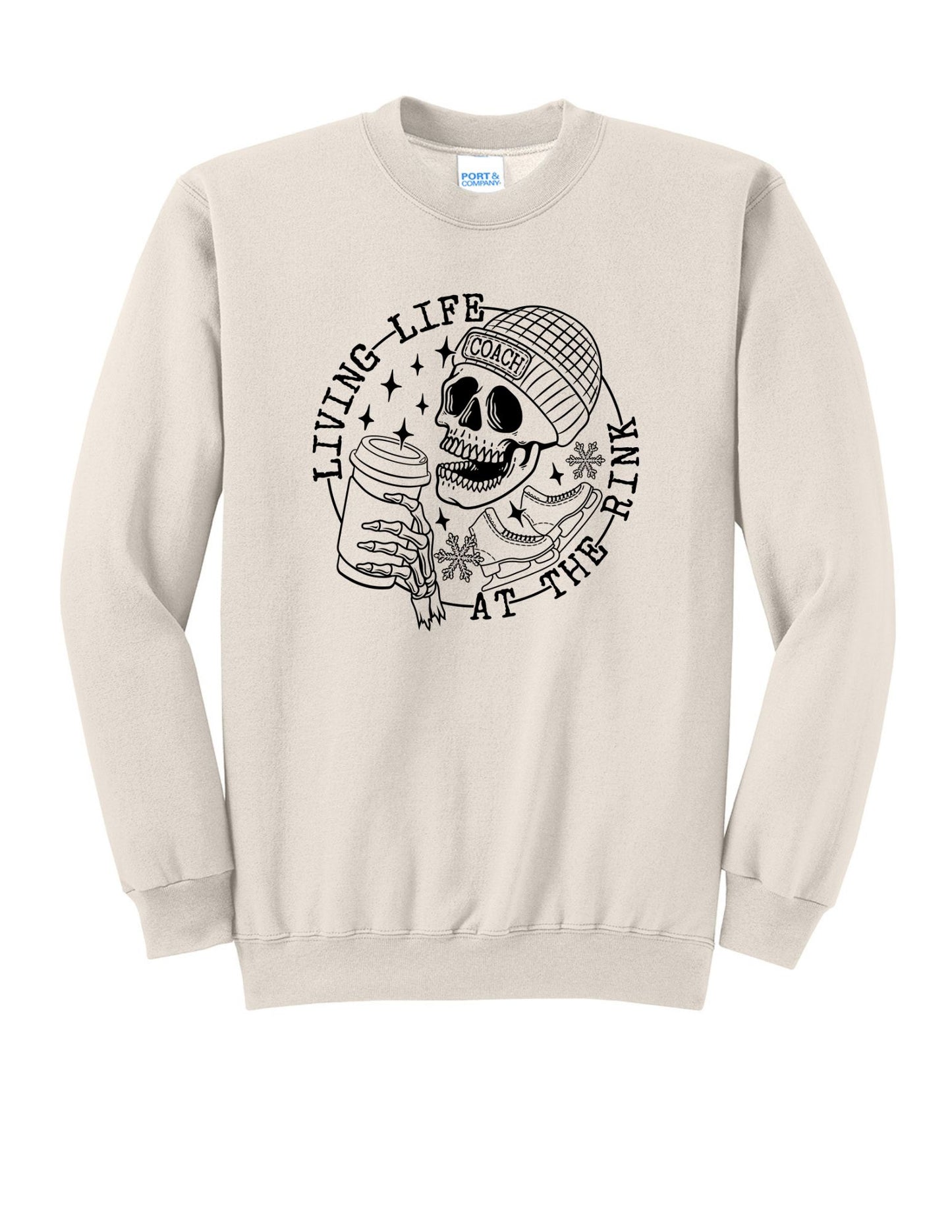 Living Life at the Rink Crewneck Sweatshirt