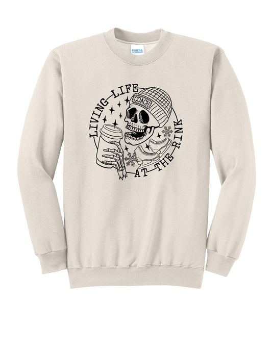Living Life at the Rink Crewneck Sweatshirt