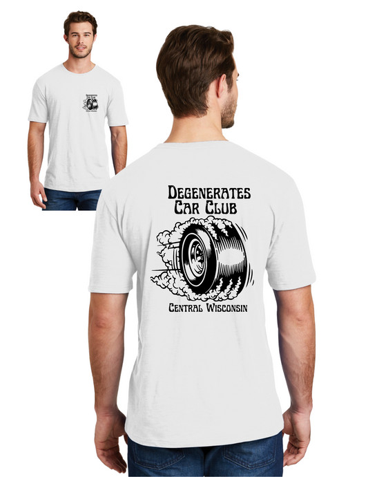 Degenerates Car Club White