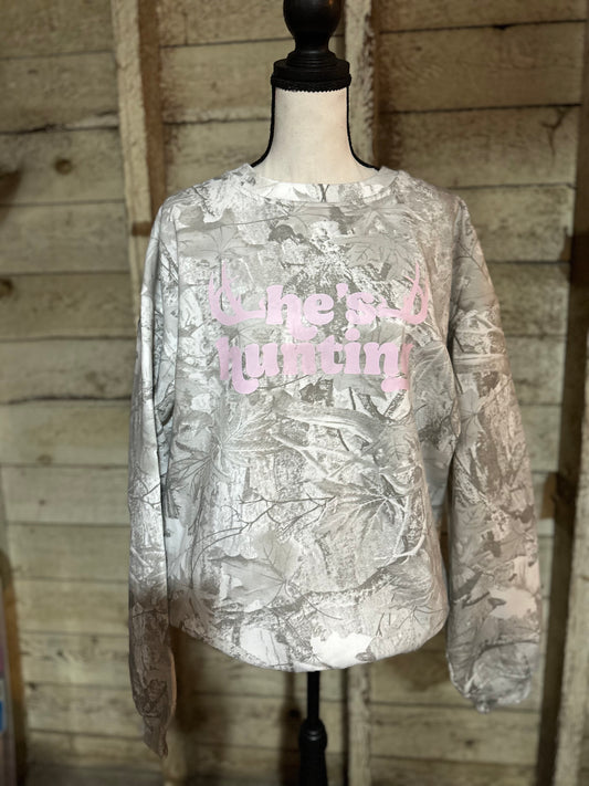 He’s Hunting Sweatshirt