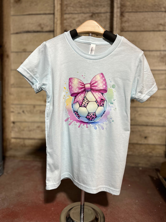 Watercolor Bow Soccer