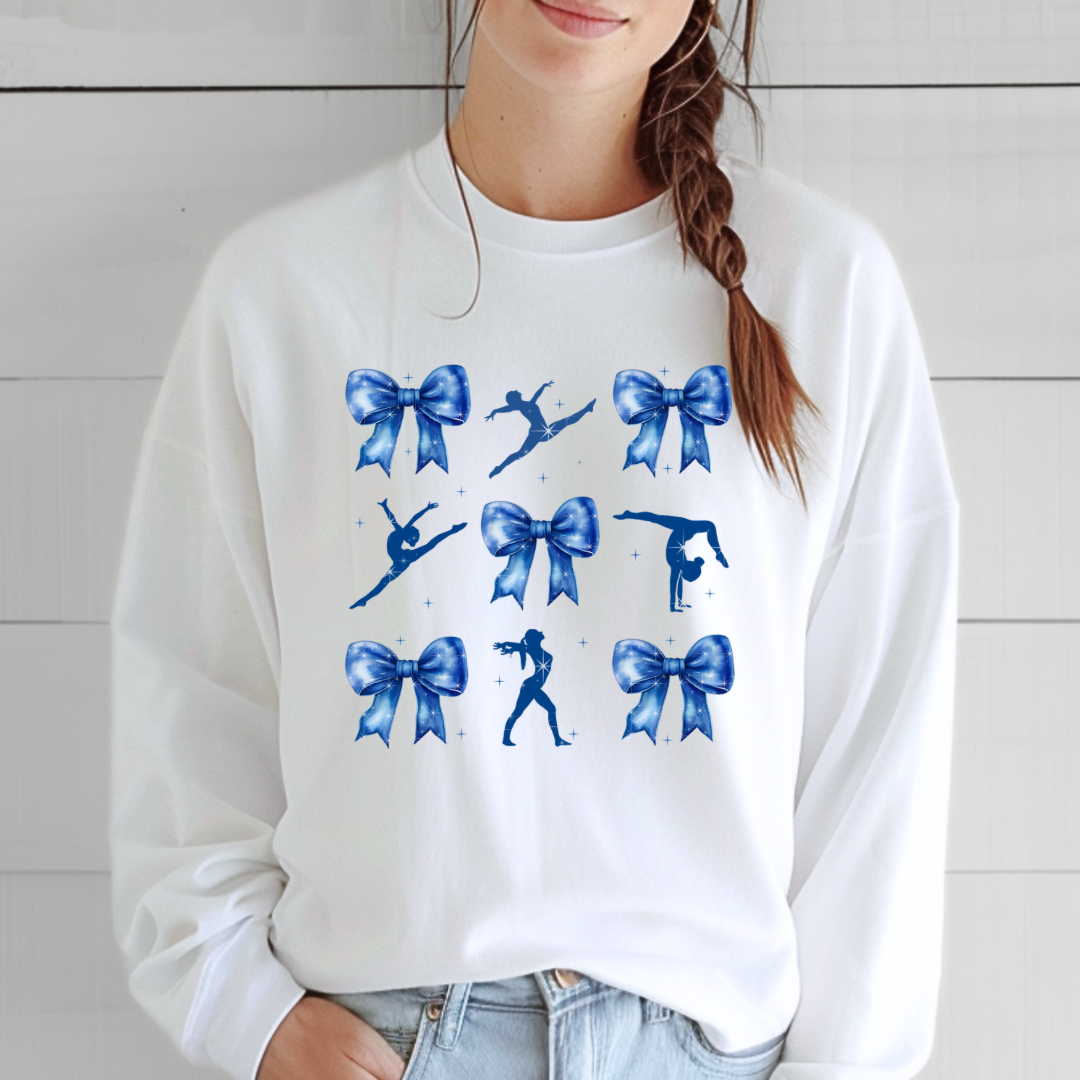 Coquette Bow Gymnastics Sweatshirt