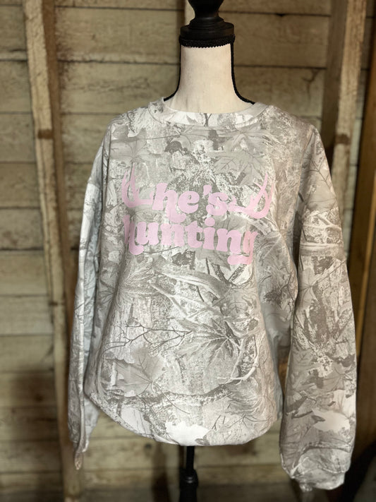 He’s Hunting Sweatshirt