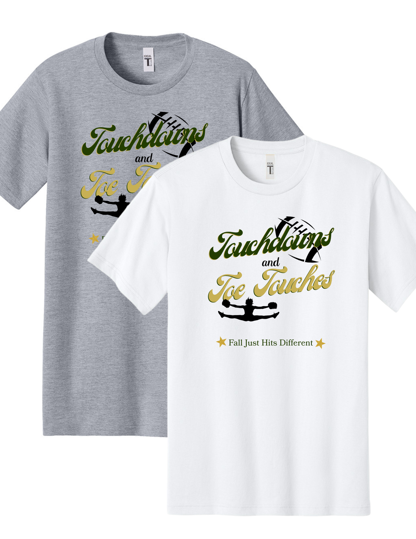 “Touchdowns and Toe Touches” YOUTH Tee