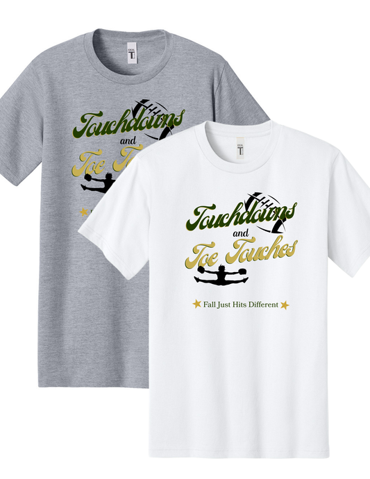 “Touchdowns and Toe Touches” YOUTH Tee