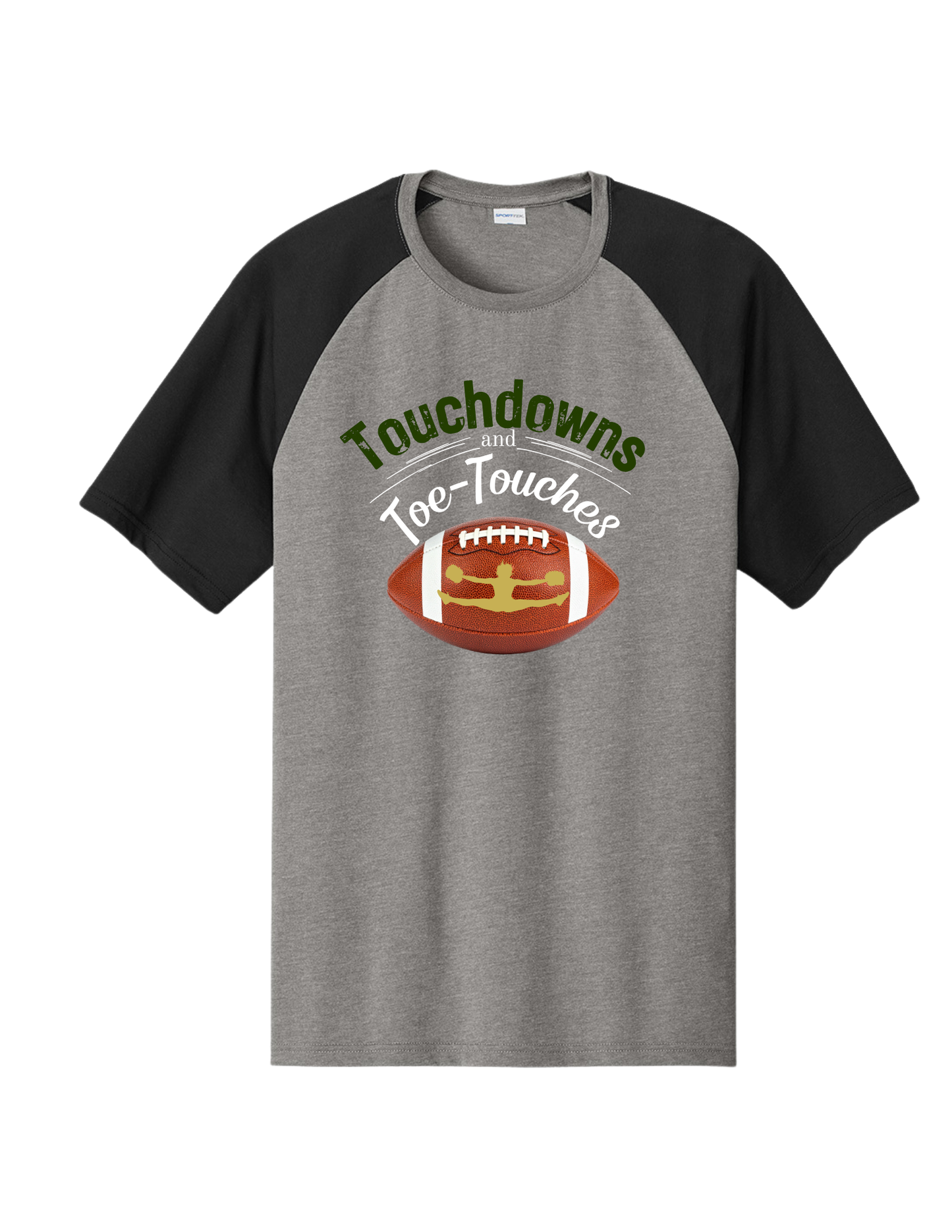 “Touchdowns and Toe Touches” Raglan Tee
