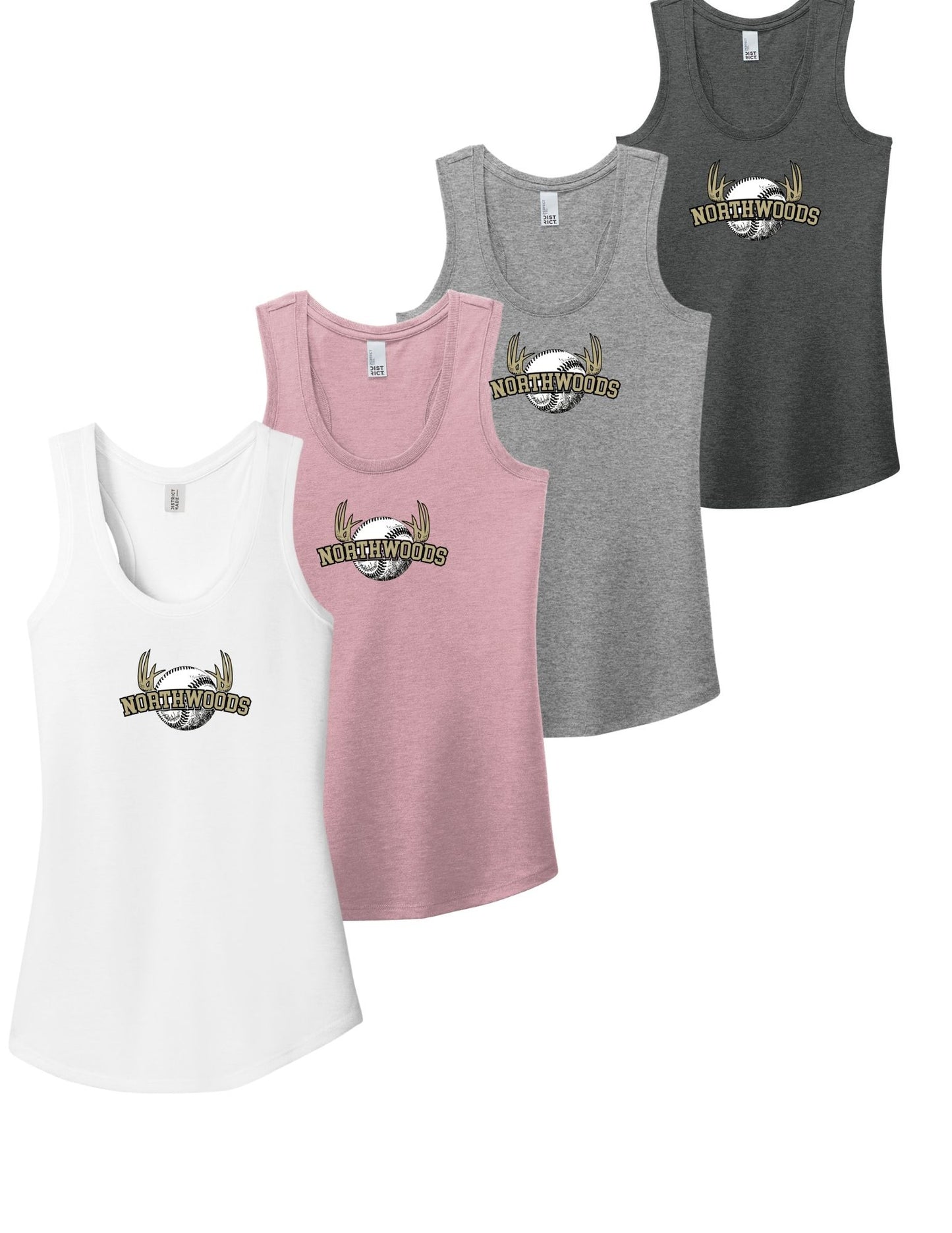 District Perfect Tri Racerback Tank