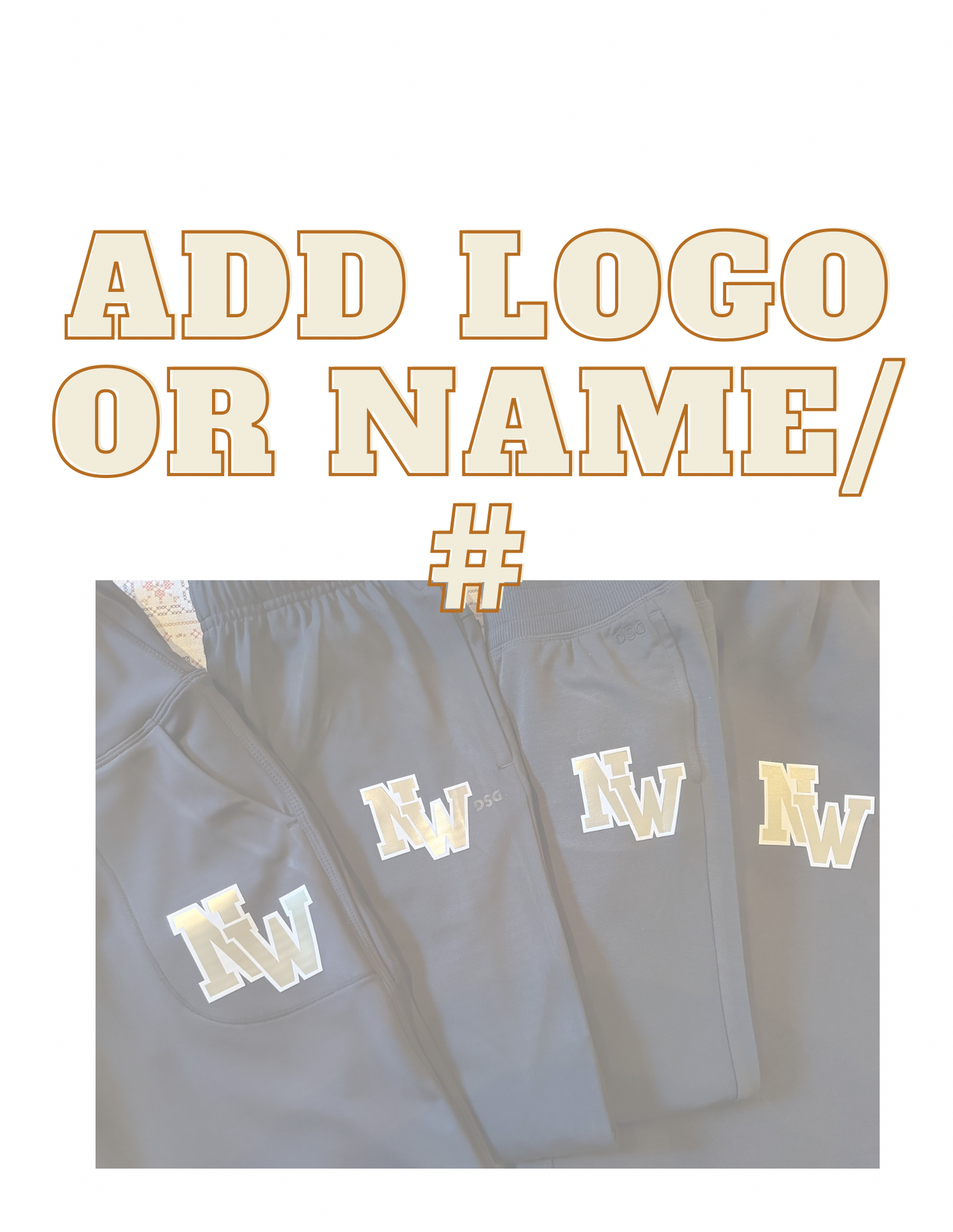 Add Logo or Name/Number